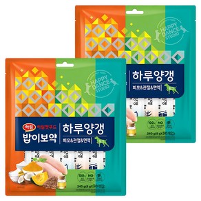 하림펫푸드밥이보약 강아지 하루양갱, 혼합맛(피모/관절/면역), 240g, 2개