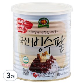 굿모닝서울 국산빙수팥, 850g, 3개