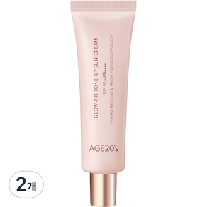 에이지투웨니스 글로우핏 톤업 선크림 SPF50+ PA++++, 50ml, 2개