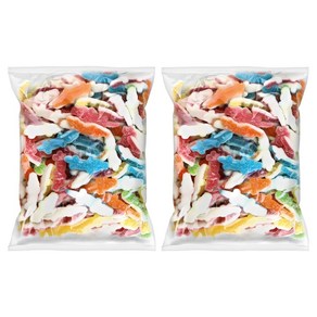 Fini 슈가 크로커다일 모양 젤리, 1kg, 2개