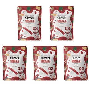 미쓰리 떡볶이 소스 03 매콤한맛, 100g, 5개