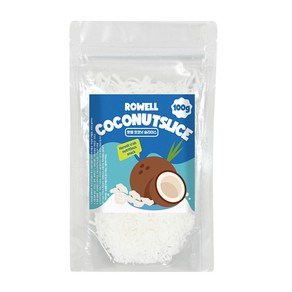 ROWELL 코코넛 슬라이스, 100g, 1개