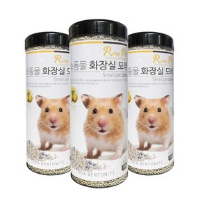 로라펫 소동물 화장실모래 레몬향, 700g, 3개