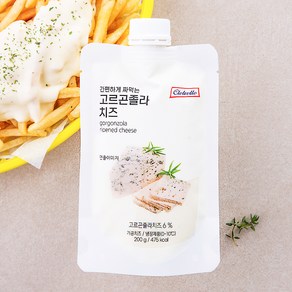 끌레베르 간편하게 짜먹는 고르곤졸라 치즈, 200g, 1개