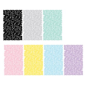 아이씨엘디자인 다꾸 배경 메모지 7종 x 10p 세트, 컴포지션, 1세트