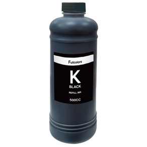 풀컬러즈 캐논 / HP / 삼성 / 엡슨 / LG / 브라더 호환리필잉크 500ml, 검정, 1개