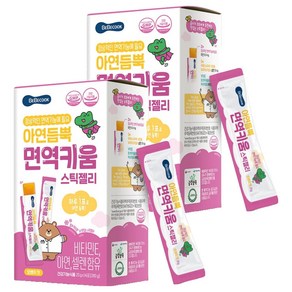 베베쿡 아연듬뿍 면역키움 스틱젤리 14p, 2개, 280g