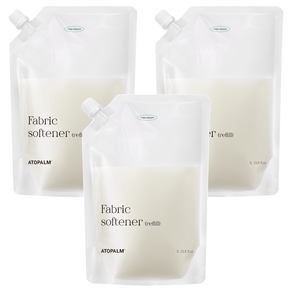 아토팜 섬유유연제 튤립블라썸 리필, 1000ml, 3개