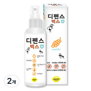 디펜스벅스 모기 털진드기 기피제, 150ml, 2개