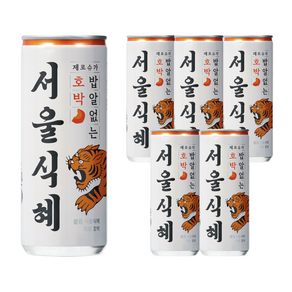 클룹 서울식혜 제로 호박, 6개, 238ml