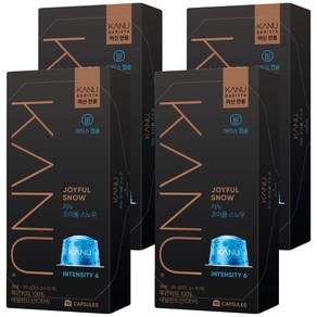 카누 바리스타 머신 전용 캡슐커피 조이풀스노우, 9.5g, 10개입, 4개