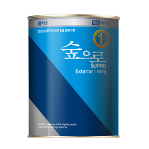 KCC숲으로 플러스 외부용 페인트, 군청색, 4L, 1개