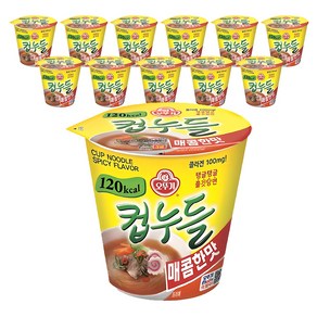 오뚜기 컵누들 매콤한 맛 37.8g, 12개