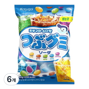 카수가이 쯔부구미 소다향, 65g, 6개