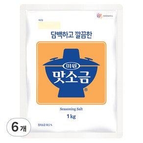 미원 맛소금, 1kg, 6개