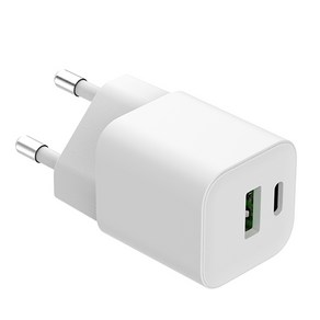 윈코 30W USB-C PD 듀얼 고속충전기, 화이트, 1개