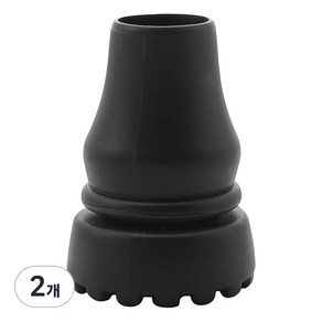 펠리스제이 고무 패킹 리필 지팡이캡 19mm, 블랙, 2개