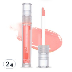 나틴다 샤이닝 코팅 립그로스, 02 캔디 핑크, 4.5ml, 2개