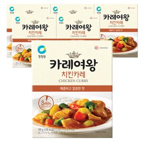 카레여왕 청정원 치킨카레, 160g, 6개