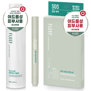 다슈 플리프 시카 알로에 앰플 토너 200ml + 플리프 시카 알로에 스팟 키트 세트, 1세트