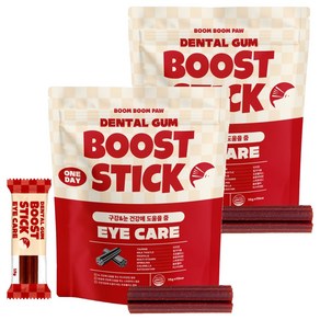 붐붐포 강아지 덴탈껌 원데이 부스트스틱, 구강 눈케어, 225g, 2개
