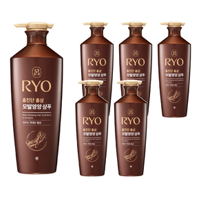 려 홍진단 홍삼 영양 샴푸, 820ml, 6개