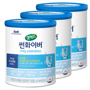 셀렉스 썬화이버 구아검 프리바이오틱스 유산균, 250g, 3개