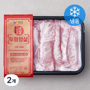 목우촌 옛날돼지고기 뒷고기 두항정살 (냉동), 300g, 2개