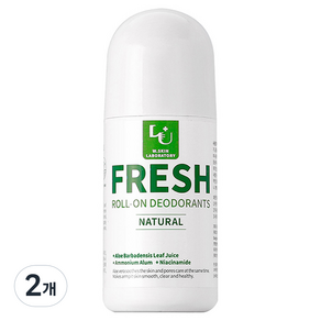 더블유피부연구소 프레쉬 롤 온 데오드란트, 30ml, 2개