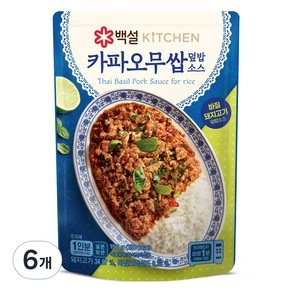 백설 카파오무쌉덮밥소스, 150g, 6개