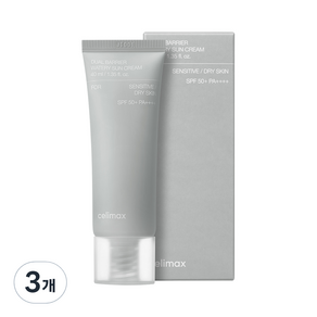 셀리맥스 듀얼배리어 워터리 선크림 SPF50+ PA++++, 40ml, 3개