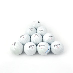 타이틀리스트 PRO V1X 로스트볼 AA급 4피스 42.67mm, 화이트, 10개입, 1세트