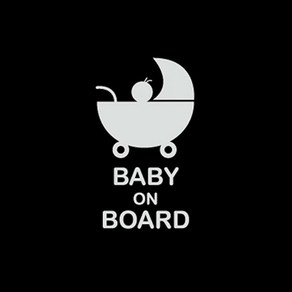 단비디자인 스티커 Baby On Boad LU-S79, 화이트, 1개