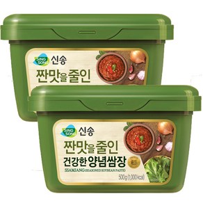 신송 짠맛을 줄인 건강한 양념쌈장, 500g, 2개