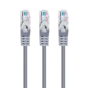 AVIVE 고급형 UTP 5m CAT5.E 랜선 케이블, GREY, 3개입