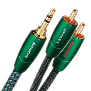 오디오퀘스트 Evergreen 3.5mm to RCA 아날로그 인터커넥터 케이블 1m