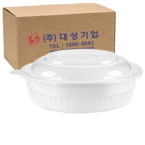 쿡앤락 사출 원형찜용기 특대 4.5L 백색 세트, 50개, 1개