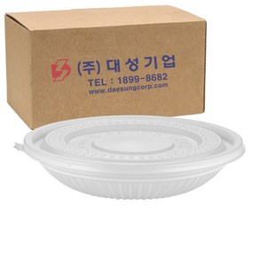 쿡앤락 성형 짜장용기 소 900ml 백색 세트, 100개, 1개