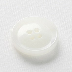 HR빅버튼 호각 단추 25mm, 화이트, 12개