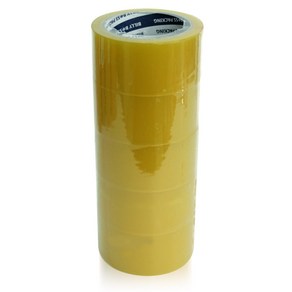 보스테이프 THE 튼튼한 박스테이프 경포장용 53MIC 48mm x 50m, 투명, 5개