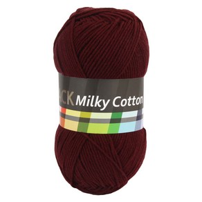 브랜드얀 밀키코튼 뜨개실 120g, 65버건디, 1개