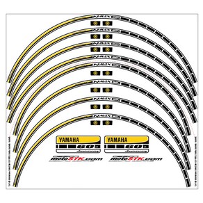 모토스티커 야마하NMAX 오토바이 휠스티커, NMAX 60주년, 1세트