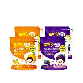 퓨어잇 내이브로 망고엔요거트 2p + 블루베리엔요거트 2p, 망고요거트, 블루베리요거트, 1세트