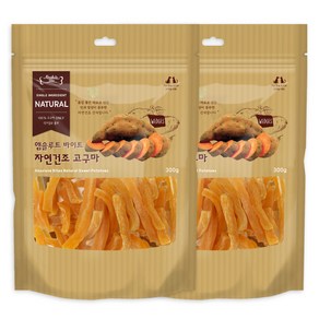 앱솔루트바이트 애견용 자연건조 간식, 고구마, 300g, 2개