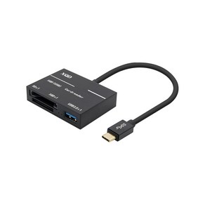 컴스 USB 3.1 카드리더기 C타입 to USB 3.0 1Pot SD XQD, FW398, 1개