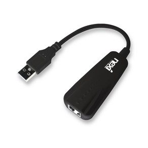 넥시 USB2.0 to LAN 유선 랜카드 블랙, NX-UE20B, 1개