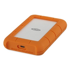 LACIE Rugged Secue USB C 외장하드 + 케이스 STFR2000403, 2TB, Silve