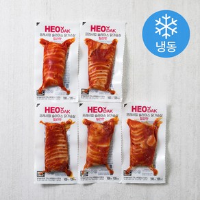 허닭 프레시업 슬라이스 닭가슴살 칠리맛 (냉동), 100g, 5개