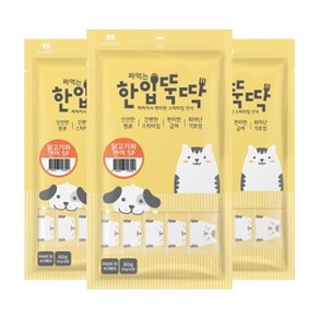 한입뚝딱 짜먹는 반려동물 간식 5p, 닭고기 + 연어 혼합맛, 60g, 3개