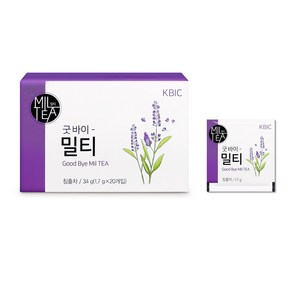 굿바이밀티 허브티, 1.7g, 20개입, 1개